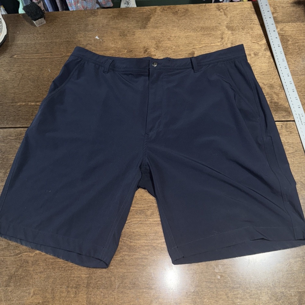 FJ footjoy Mens Performance Golf Shorts Size 40 Black Grip Waistband